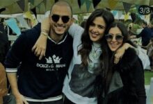 ياسمين عبدالعزيز وابنة محمد حلاوة وزوجها