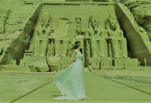 زوجان يستثمران فستان زفافهما